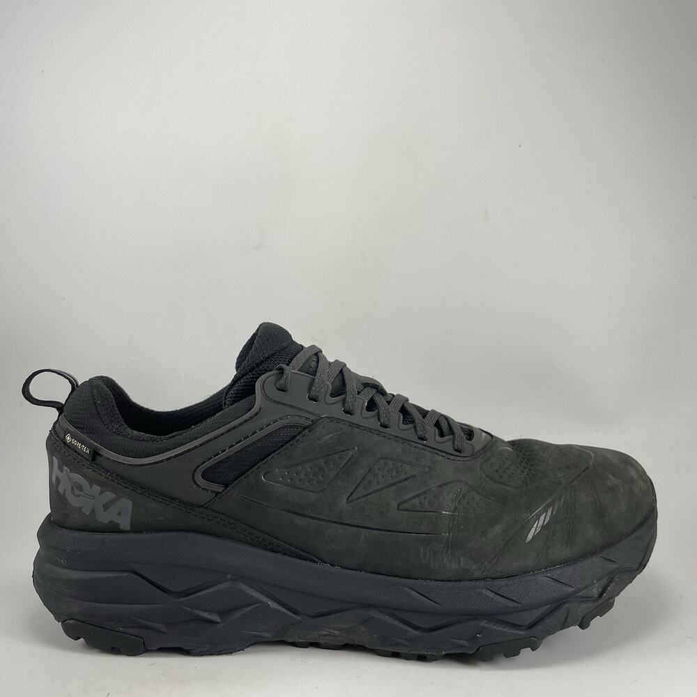 HOKA Challenger Low Gore-Tex Trail Running Shoes Mens Size 12.5 2E Wide Black